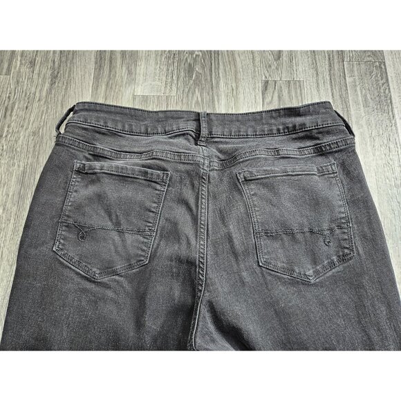 Decree Jeans Womens 13 Black Super Skinny Charcoal Wash Distressed Denim - Picture 3 of 13